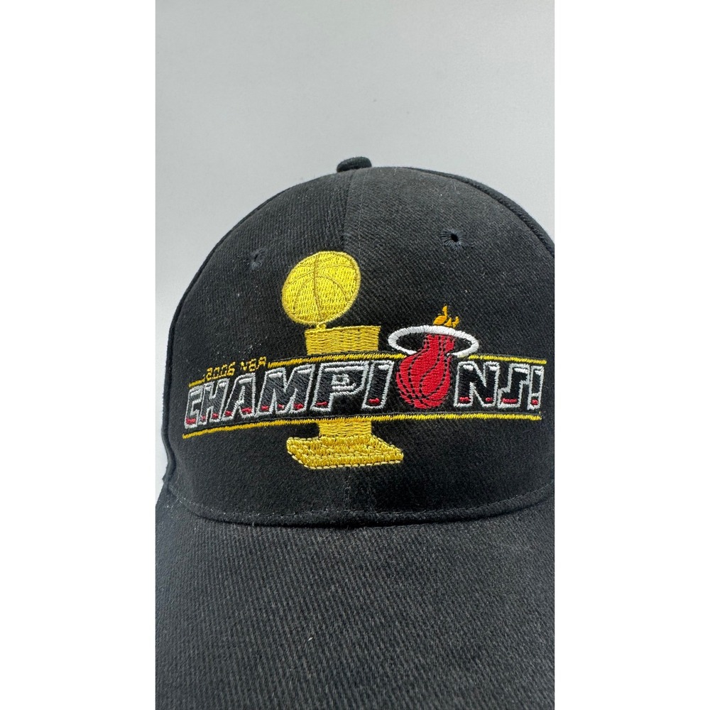 Miami Heat 2006 NBA Champions Reebok Hat Season Ticket Holder Black Adjustable